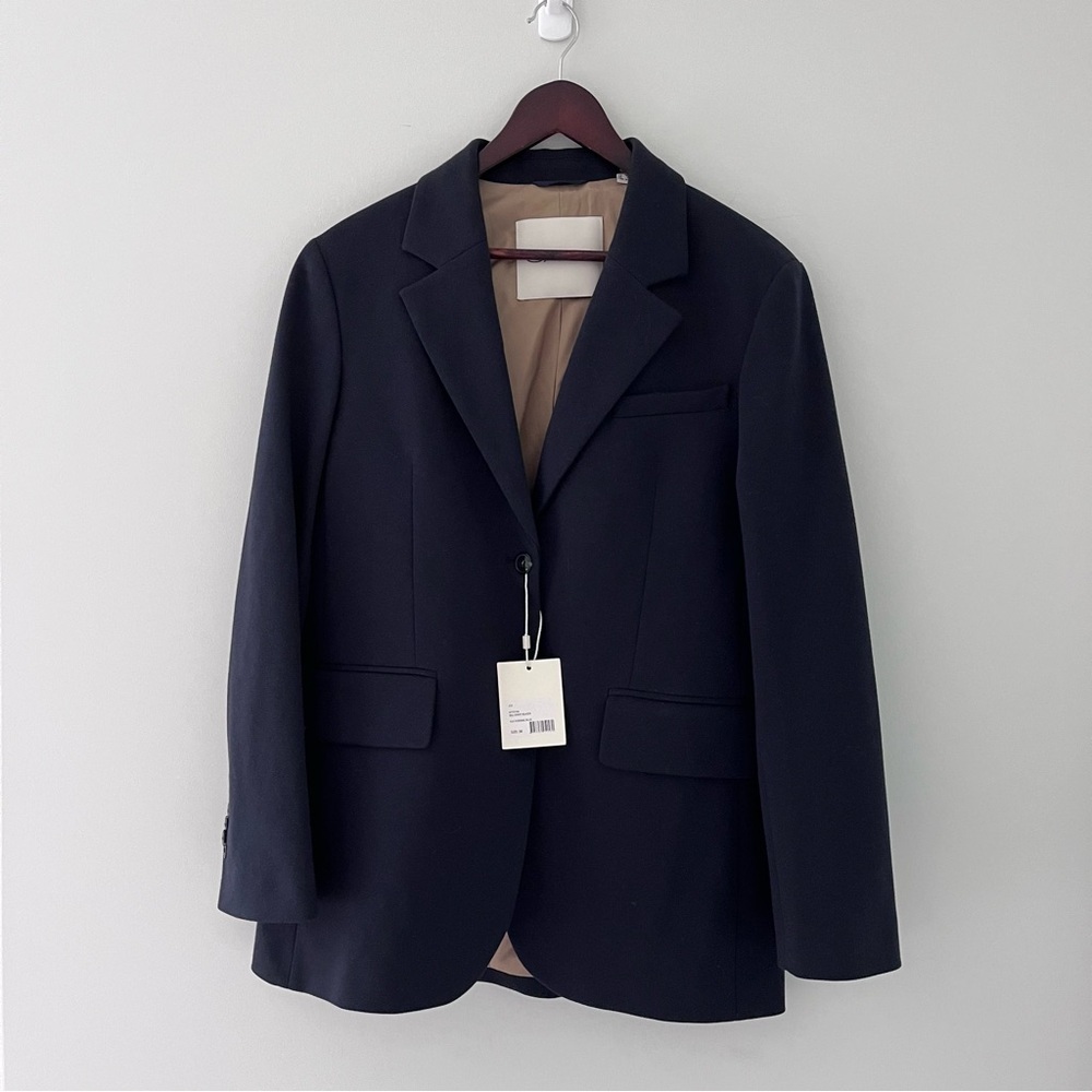 Gant Navy Blue Regular Fit Jersey Blazer Tailored NWT 8 - Picture 2 of 10